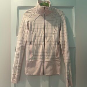 Lululemon Define Jacket - Light Pink / Grey Stripes